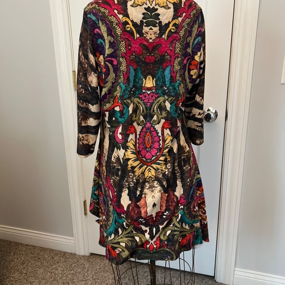 Amma Mini Dress, Tunic, XL Colorful Long Sleeve Gypsy Flowy Bohemian Lig… - Picture 4 of 8